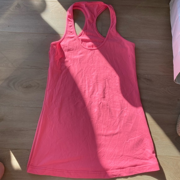 Pink lulu racerback tank